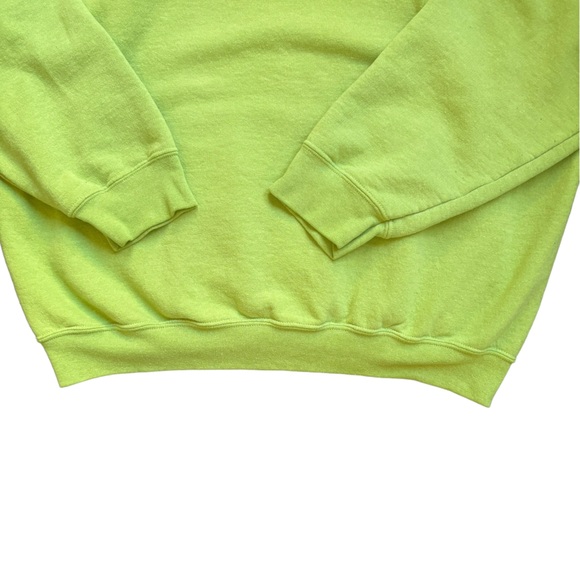 Neon Lime Green Fire Island Hoodie – Vintage Retro Cool! 🌟 size medium - Picture 8 of 11
